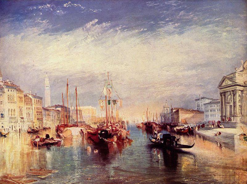 Joseph Mallord William Turner Canal Grande in Venedig oil painting image